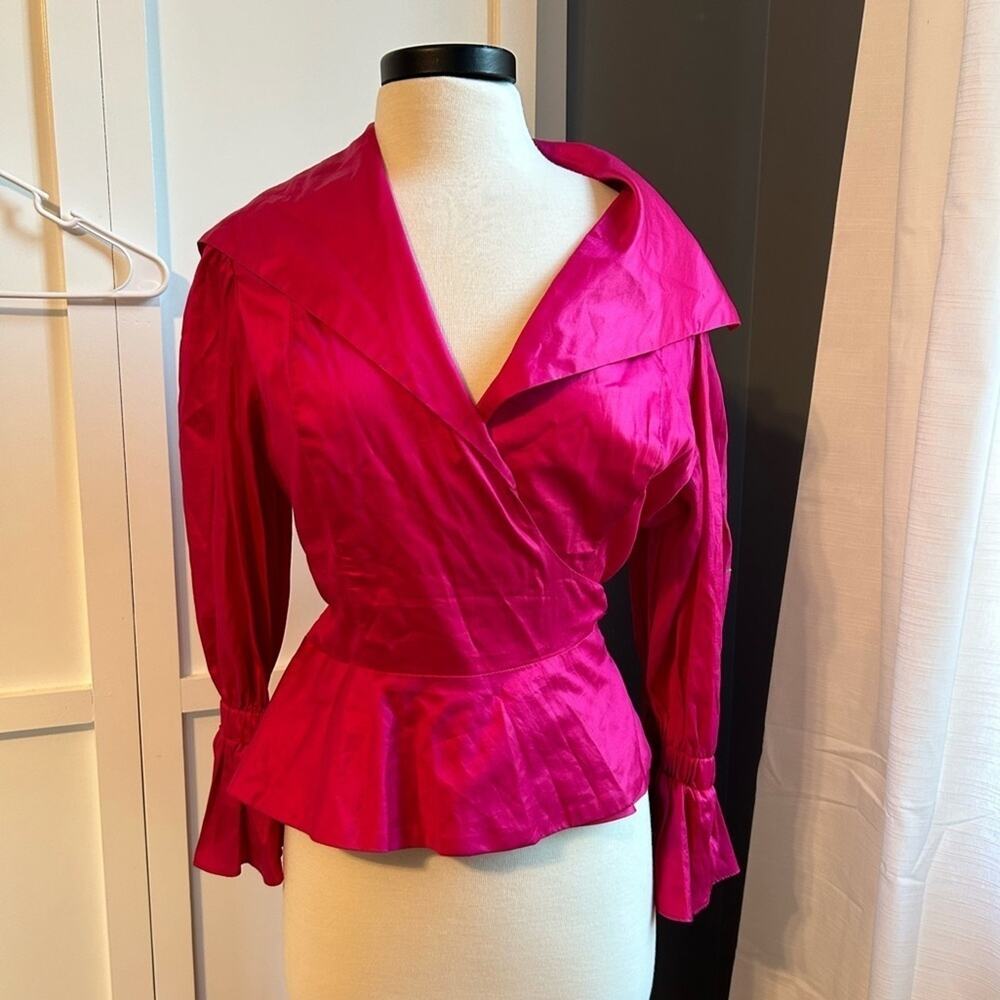 IC Collection Wrap Blouse M